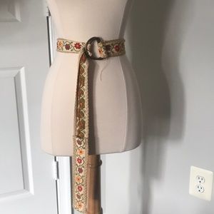 Flower cloth belt